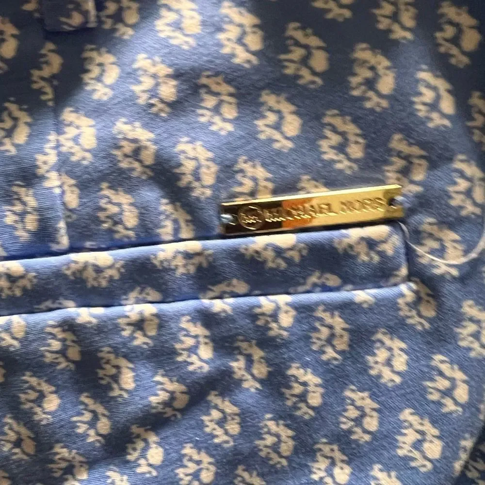 Michael Kors Blue and White Patterned Pants NWOT #DP312